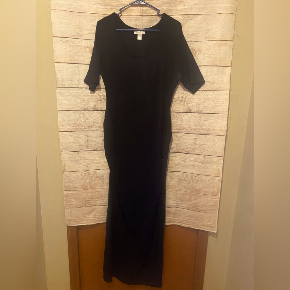 Motherhood Maternity Long Black Dress